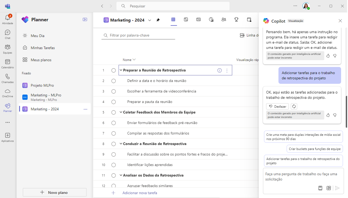 Latência em Dependências de Tarefas no Microsoft Planner