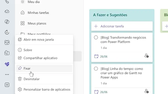 Microsoft Planner integrado ao Microsoft Teams