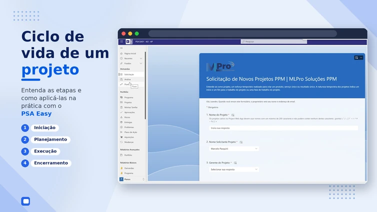 Capa do artigo Ciclo de vida de um projeto: etapas e aplicação prática com o PSA Easy