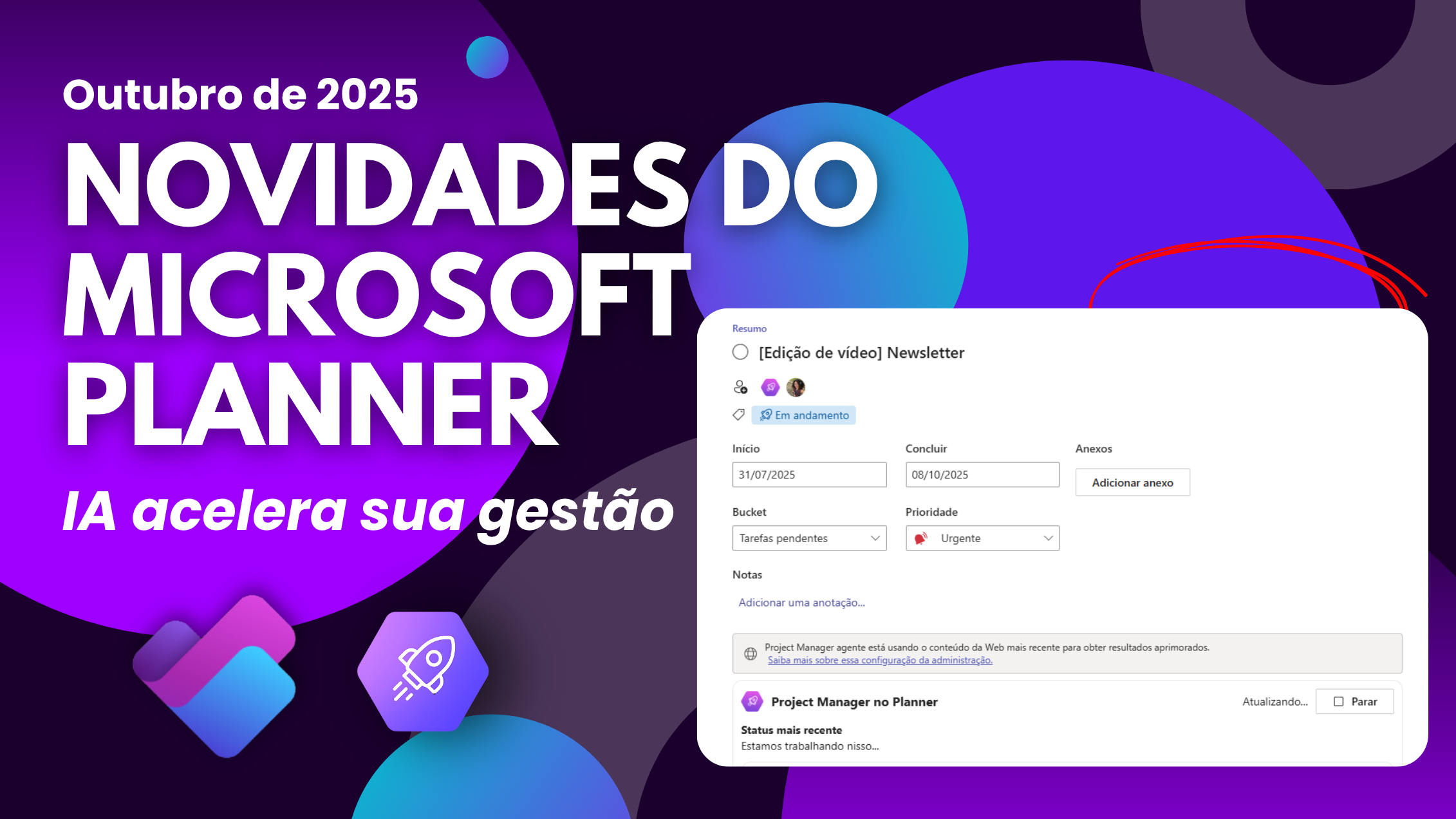 Capa do artigo Novidade do Microsoft Planner: IA na gestão