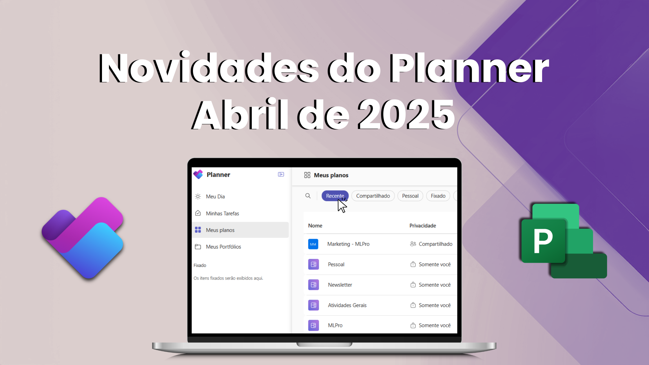 Capa do artigo Novidades no Microsoft Planner Abril de 2025