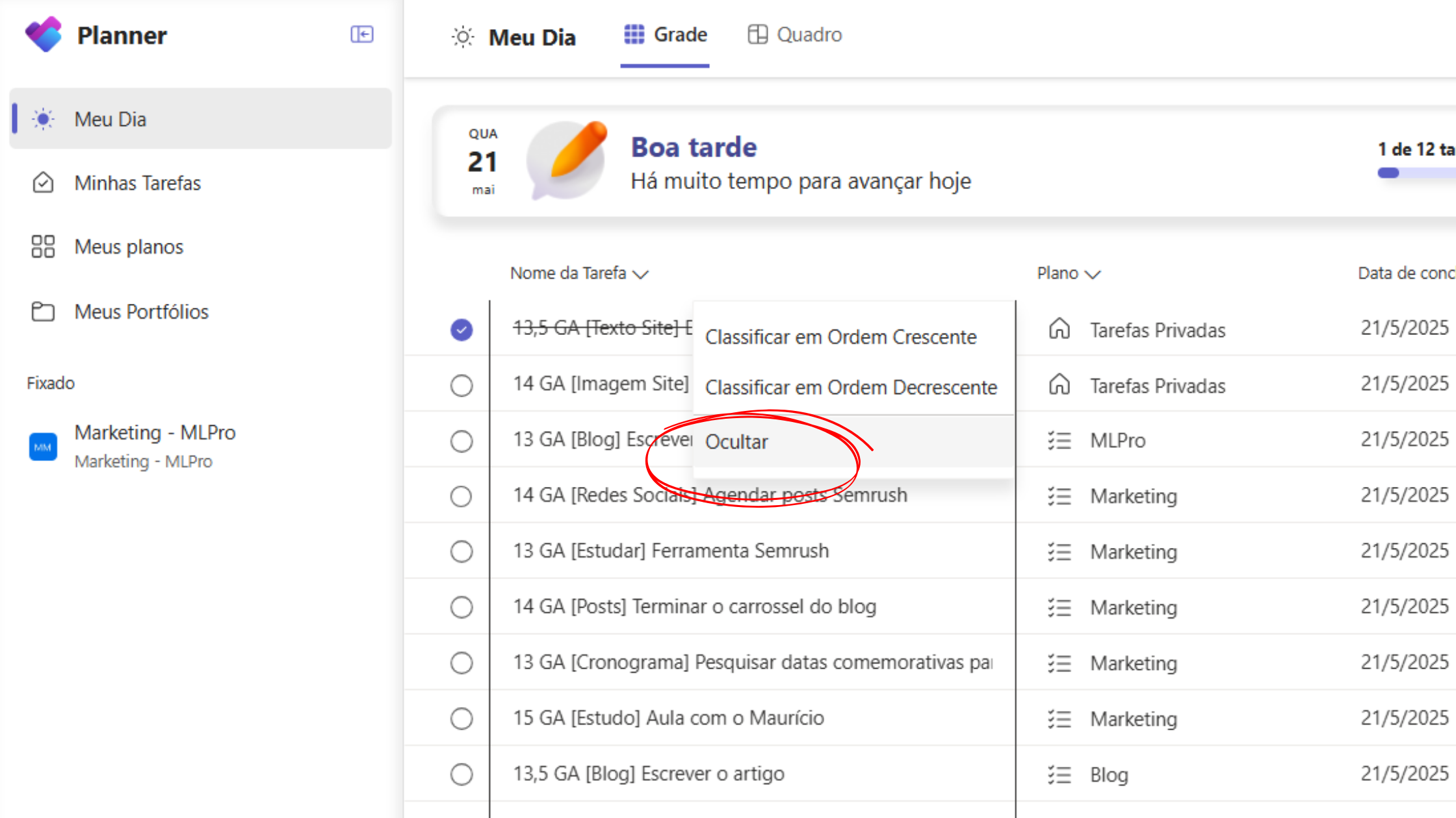 Novidades no Microsoft Planner Abril de 2025