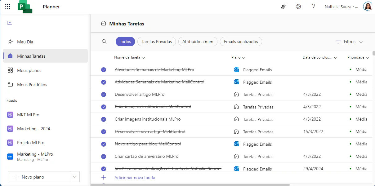Planner-Portfólio
