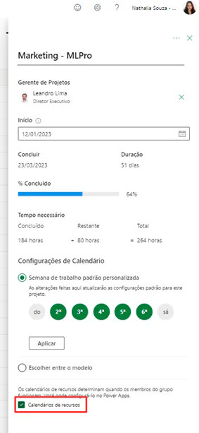 Calendário Customizado