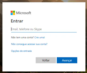 Login no Tenant