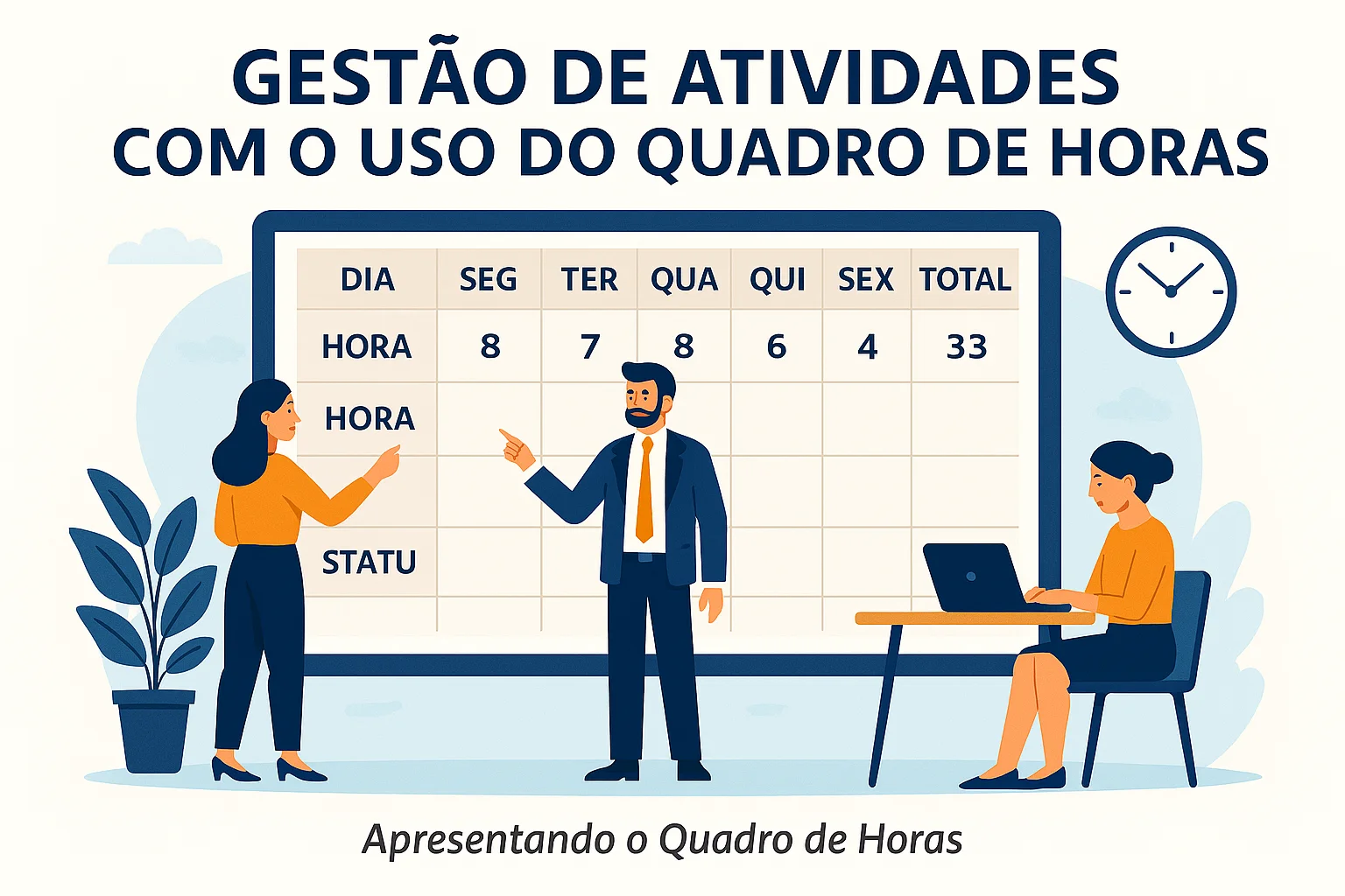 Capa do artigo Gestão de atividades com o uso do Quadro de Horas