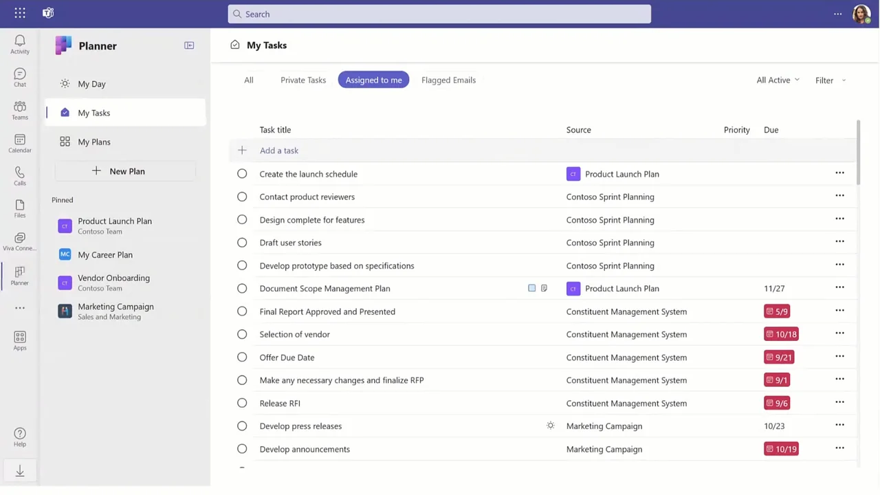 Project for the Web: Novo Recurso de Metas (Goals)